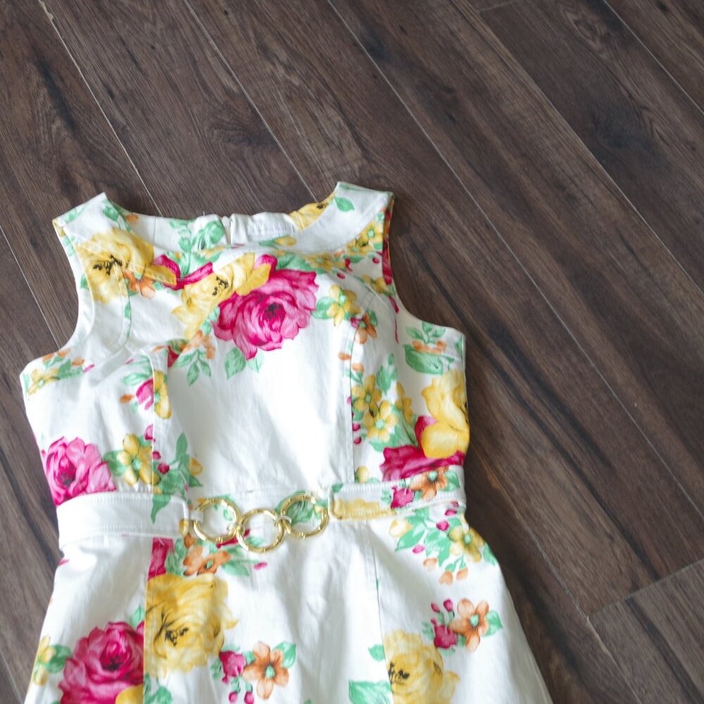 High End Summer Floral Ladies Dress By Charter Club